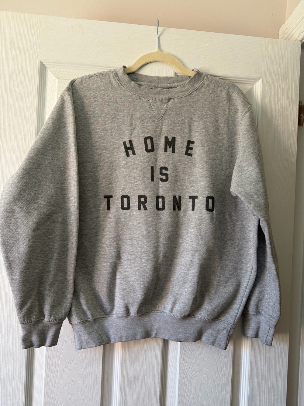 Peace Collective HOME IS TORONTO Grey Crewneck Sweatshirt